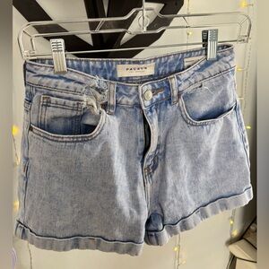 PacSun Blue Jean Shorts Distressed Cut-Off Style